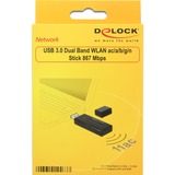 DeLOCK WLAN USB3.0 Stick, WLAN-Adapter schwarz