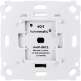 Homematic IP Smart Home Wandtaster für Markenschalter 2fach (HmIP-BRC2) weiß, 2-Kanal, Homematic IP