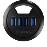 ICY BOX IB-Hub1403, USB-Hub schwarz