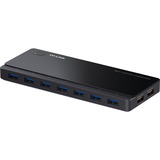 TP-Link 7-Port-USB-3.0-Hub mit 2 Ladeports (UH720), USB-Hub schwarz, inkl. Netzadapter