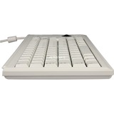 CHERRY Compact-Keyboard G84-4400, Tastatur hellgrau, US-Layout, Cherry Mechanisch, integr. Trackball