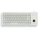 CHERRY Slim Line G84-4400, Tastatur beige, US-Layout, Cherry Mechanisch, integr. Trackball