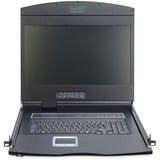 Digitus 19" KVM Konsole 19"TFT 8Port, KVM-Switch 