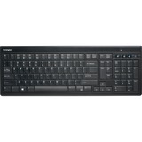 Kensington Advance Fit flache kabellose Tastatur schwarz, UK-Layout