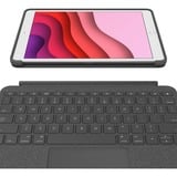 Logitech Combo Touch, Tastatur grau, DE-Layout, Scissor-Switch, für iPad 9./8. /7. Generation