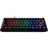 Razer Huntsman Mini, Gaming-Tastatur schwarz, DE-Layout, Razer Clicky Optical (Purple)