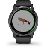 Garmin vívoactive 4, Smartwatch schwarz, 44 mm, Edelstahl