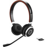 Jabra Evolve 65 UC Duo, Headset schwarz/silber, Bluetooth 3.0, NFC