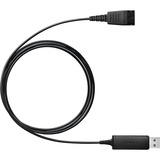 Jabra LINK 230 USB Adapter, USB-A Stecker > QD Stecker, Kabel schwarz