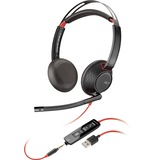 Plantronics Blackwire 5220, Headset schwarz, Klinke, USB-A
