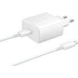 SAMSUNG Ladeadapter mit Schnellladefunktion EP-TA845, Ladegerät weiß, USB Type-C, 45 W