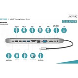 Digitus USB-C Docking Station, 12-Port, Dockingstation schwarz