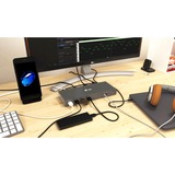 i-tec Dual Display Docking Station, Dockingstation grau, USB-C, HDMI, DisplayPort, USB