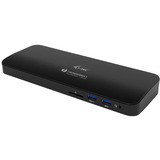 i-tec Thunderbolt 3 Dual 4K Docking Station, Dockingstation schwarz, USB-C, HDMI, Power Delivery, Klinke