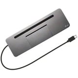 i-tec USB-C Metal Ergonomic 4K 3x Display Docking Station, Dockingstation grau