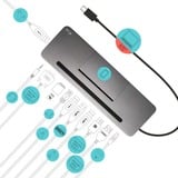 i-tec USB-C Metal Ergonomic 4K 3x Display Docking Station, Dockingstation grau