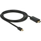 DeLOCK Adapterkabel miniDP Stecker > HDMI-A Stecker schwarz, 2 Meter