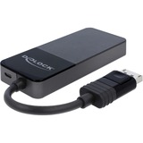 DeLOCK DisplayPort Splitter 1.4 1x DisplayPort > 3x DisplayPort schwarz, 30cm