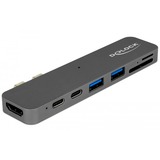 DeLOCK Dockingstation für Macbook mit 5K grau, Thunderbolt (USB-C), USB-A, HDMI