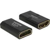 DeLOCK HDMI-A Buchse > HDMI-A Buchse 4K, Adapter schwarz, Gender Changer