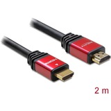 DeLOCK High Speed Kabel HDMI A (Stecker) > HDMI A (Stecker) schwarz, 2 Meter