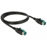 DeLOCK Kabel PoweredUSB 12V (Stecker) > PoweredUSB 12V (Stecker) schwarz, 1 Meter