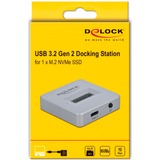 DeLOCK M.2 Dockingstation für M.2 NVMe PCIe SSD grau