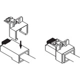 DeLOCK RJ45 Secure Clip, Halterung türkis, 40 Stück