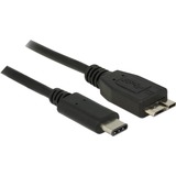 DeLOCK USB 3.2 Gen 2 Kabel, USB-C Stecker > Micro-USB Stecker, Adapter schwarz, 0,5 Meter