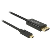 DeLOCK USB Adapterkabel, USB-C Stecker > DisplayPort Stecker schwarz, 3 Meter, 4K 60Hz
