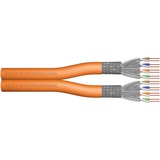 Digitus Professional Cat7 S/FTP Verlegekabel duplex, Dca orange, 500 Meter Trommel