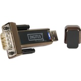 Digitus USB 2.0 Adapter, USB-A Stecker > 9-Pin seriell Stecker schwarz, inkl. 80cm Kabel