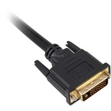 Sharkoon Kabel DVI-D > DVI-D (24+1) schwarz, 1 Meter, Dual Link, 24+1