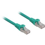 Sharkoon Patchkabel RJ45 Cat.6a SFTP grün, 50 cm, LSOH (Halogenfrei)