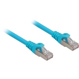 Sharkoon Patchkabel RJ45 Cat.6a SFTP blau, 1 Meter, LSOH (Halogenfrei)