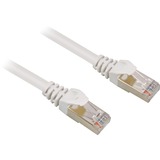 Sharkoon Patchkabel RJ45 Stecker > RJ45 Stecker CAT.5e SFTP weiß, 1,5 Meter