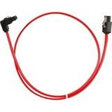 Sharkoon SATA II Kabel gewinkelt rot, 50cm, mit Lasche, Bulk