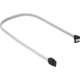 Sharkoon Sata III Kabel 90° sleeve weiß, 60 cm