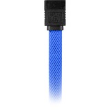 Sharkoon Sata III Kabel 90° sleeve blau, 60 cm