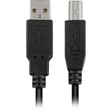 Sharkoon USB 2.0 Kabel, USB-A Stecker > USB-B Stecker schwarz, 2,0 Meter