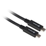 Sharkoon USB 3.2 Gen 2 Kabel, USB-C Stecker > USB-C Stecker schwarz, 1 Meter