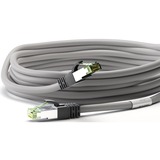 goobay CAT 8.1 Patchkabel, S/FTP (PiMF) grau, 0,25 Meter