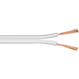 goobay Lautsprecherkabel 2x 1,5 mm² weiß, 10 Meter