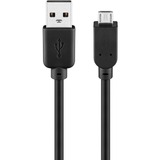 goobay USB 2.0 Kabel, USB-A Stecker > Micro-USB Stecker schwarz, 3 Meter