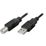 goobay USB 2.0 Kabel, USB-A Stecker > USB-B Stecker schwarz, 1,8 Meter, doppelt geschirmt