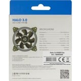 ALSEYE Halo 3.0 120x120x25 mm, Gehäuselüfter schwarz
