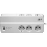 APC Essential SurgeArrest PM6-GR, 6-fach, Steckdosenleiste weiß, 2 Meter Kabel, Überspannungsschutz, Schalter
