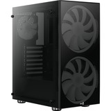 Aerocool Python, Tower-Gehäuse schwarz, Tempered Glass