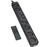 Brennenstuhl Eco-Line Funkschalt-Steckdosenleiste RC EL1 1001 6-fach mit Funkempfänger