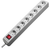 Brennenstuhl Eco-Line Steckdosenleiste 8-fach hellgrau, 3 Meter